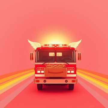 Fire truck red Cover
