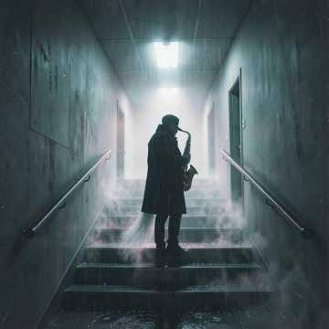 Sax on the Stairwell Cover